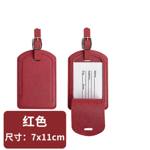 Targhetta per bagagli in finta pelle porta biglietti da visita per viaggi in molte opzioni di colore - Product Image 5