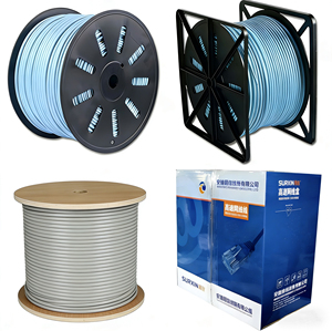 Premium SURXIN Solid CAT6 <strong>Ethernet</strong> <strong>Cable</strong> 1000ft UTP 23AWG 550MHz for LAN Internet <strong>Gaming</strong> CCTV - Product Image 2