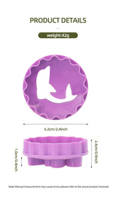 4 cái hai mặt cắt động vật mô phỏng bánh quy trang trí bánh khuôn ép nhựa công cụ tự làm để nướng bánh quy - Product Image 6