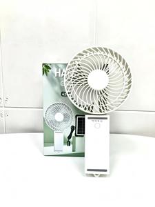 Nouveau design, ventilateur solaire rechargeable à piles, portable pour voiture, avec USB et lumière, remplacement et retour de produit possibles. - Product Image 1
