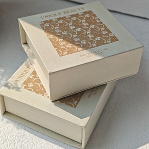 Custom Magnet flip cover box jewelry box earring ring <b>storage</b> box printed pattern - Product Image 2