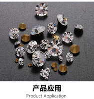 Strass en verre à fond pointu pour vêtements, chaussures, chapeaux, costumes de spectacle, robes de mariée