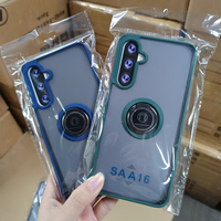 Fundas para Samsung Galaxy A07 A17 A06 A16 A36 A56 A15 A25 5G Carcasa Delgada Translúcida Mate con Anillo de Soporte a Prueba de Golpes