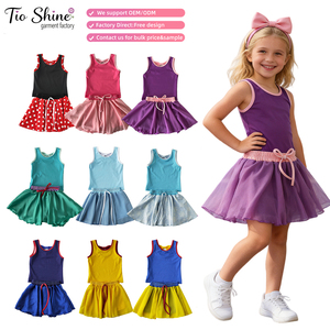HIPPO ENFANTS été nouveau bébé filles costumes haute qualité OEM Yoga ensemble 2 pièces princesse enfants vêtements de sport vêtements tenues - Product Image 1