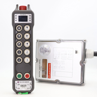 Télécommande industrielle sans fil étanche IP67 à 10 touches, monovitesse, avec batterie au lithium rechargeable et anti-parasitage pour grue