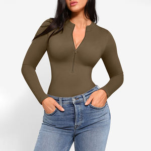 हेक्सिन थोक लंबी आस्तीन वाली सहज जिपर बैंच जिपर बैंच का समर्थन कमर वाली टोपी महिलाओं के लिए - Product Image 6