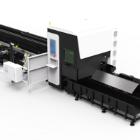 Machine de découpe laser à fibre automatique à deux mandrins 6024 avec support de repose-tube stable pour tubes/tuyaux métalliques