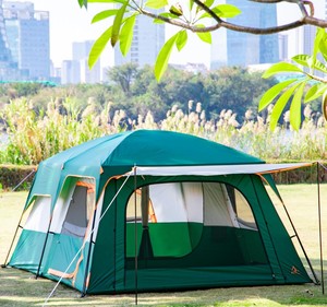 Grande <span class=keywords><strong>tente</strong></span> <span class=keywords><strong>de</strong></span> camping <span class=keywords><strong>gonflable</strong></span> <span class=keywords><strong>de</strong></span> luxe, ultralégère et imperméable, en <span class=keywords><strong>toile</strong></span> avec poteaux en fibre <span class=keywords><strong>de</strong></span> verre pour les aventures en plein air - Product Image 6