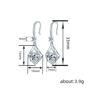 Orecchini Pendenti Geometrici per Donne, Stile Semplice e Lucido, Accessori per Orecchie da Indossare Quotidianamente - Product Image 6