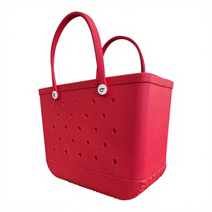Factory Custom Wholesale EVA <strong>Children's</strong> Open Beach Storage Tote <strong>Bag</strong> with ZIP Closure Portable Hole Design Vegetable Basket - Product Image 6