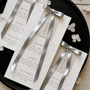 Custom Luxury Offset Printed Cotton Paper Greeting Card Wedding Invitation and Menu Cards with Hot Stamping - Product Image 3