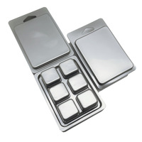 Factory Direct Transparente quadratische Blister box 6-8 quadratische Gel verpackung für ätherische Öle Aromatherapie-Wachs block