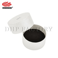 Cylinder Shape Small Giftbox Cardboard Cute Unique Gifts Rings Wedding Round Jewelry Box Small Giftbox with Ribbon