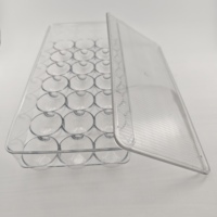 Organisateur d'œufs pour réfrigérateur, grande capacité, 21 œufs, moderne, multifonction, couvercle empilable transparent en PET, anti-odeur, sans BPA, OEM