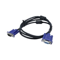 Câble VGA mâle-mâle personnalisé pour caméra et moniteur 1,8 m, gaine en PVC tressé, connecteur argenté, sac en PE en stock