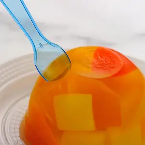 Ingrosso Ristorante Gelatiera Mini cucchiaio da Dessert per uso alimentare 0.9g di plastica monouso per la cena di nozze scuola