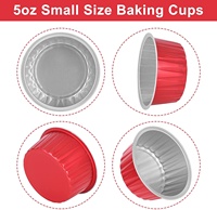 Nouveaux emballages pour cupcakes en aluminium rose doré, mini-cups colorés, contenants pour cupcakes, outils de pâtisserie