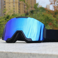 Lunettes de ski et de snowboard à lentille magnétique interchangeable anti-buée personnalisées OEM pour hommes et femmes
