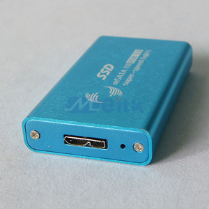 เคส <span class=keywords><strong>HDD</strong></span> อะลูมิเนียม <span class=keywords><strong>SSD</strong></span> Enclosure USB 3.0ไปยังกล่อง mSATA - Product Image 2