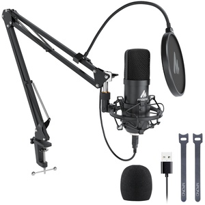 Maono-Microphone à condensateur Bm 800, avec support de Microphone, pour enregistrement, Studio