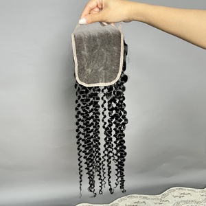 Lace HD transparente pré-épilée 5x5 13x4 13x6, cheveux humains vietnamiens 100% non traités, bouclés profonds, frontal <span class=keywords><strong>et</strong></span> closure - Product Image 6