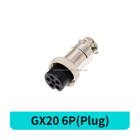 Usine en gros CE RoHS GX20 circulaire Aviation connecteur de panneau de fil rapide 6 broches GX20 mâle femelle écrou bout à bout adaptateur de prise