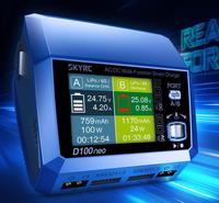 Chargeur rapide SkyRC D100neo pour batteries LiPo, LiFe, LiIon, LiHV, NiMH, NiCd, Pb et accessoires de drones - Ventes flash
