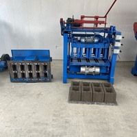YZ4-35再生塑料制砖机泥浆再生塑料砖土坯粘土制砖机在乌干达销售