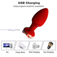 Vibrateur sans fil télécommandé électroplaqué rose, 10 modes de vibration pour couples, masturbation, jouet sexuel pour adultes