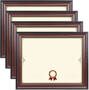 JUNJI Souvenir certificato personalizzato targa premio in legno uso di certificato o Diploma, cornice da parete