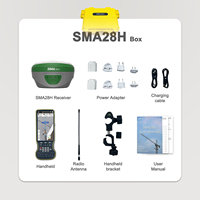 Équipement de topographie GPS RTK haute précision SMA28H avec laser intégré pour la construction et la cartographie topographique