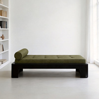 Tabouret et ottoman modernes en bois massif pour salon, banc long moderne pour entrée, ensemble de canapés courbés style princesse