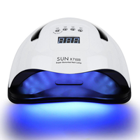 Lampu Pengering Kuku Profesional 57 LED Bulbs Sun X7 Max Pengering Cepat untuk Salon Gel Polish Nail Art dengan Timer Otomatis