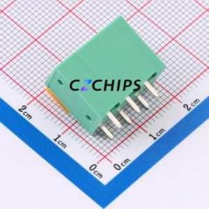 MX142V-5.08-03P-GN01-Cu-A Spring Terminal Block Through hole Component (THT),P=5.08mm Connector 1x3P 5.08mm Green Through Hole - Product Image 2