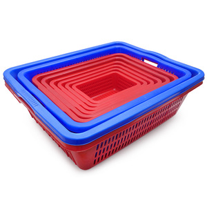 Cesta de Plástico Cuadrada Reforzada para Clasificación, 452x356x134mm, HDPE, con Drenaje, para Almacenamiento y Logística en Almacenes - Product Image 3