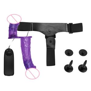 Распродажа, лесбийские страпоны, секс-игрушки, бандаж, двойной Дилдо, носимые трусики, Вибрационный Ремешок На дилдо - Product Image 2