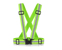 Gilet de course réfléchissant à LED Vêtements d'avertissement de sécurité en polyester avec sangle élastique de chargement USB
