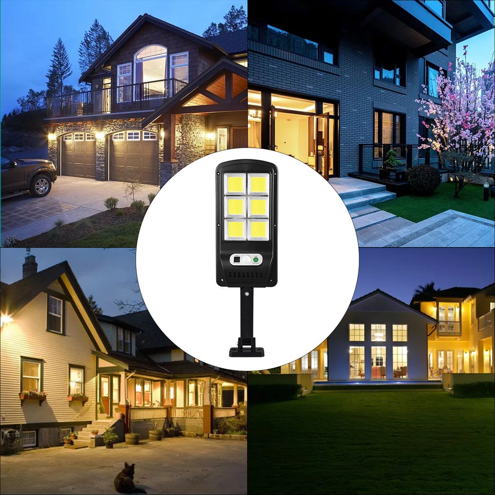 Solar Motion Lights Outdoor With PIR Motion Sensor Remote Control Smart Lamp Outdoor Garden Security Wall Light