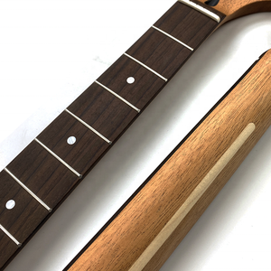 Mástil de guitarra ST personalizado de 22 trastes, radio de 9.5 pulgadas, de caoba satinada con diapasón de palisandro - Product Image 2