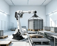 Robot industriel 6 axes ZDGT10024, charge utile de 100 kg, portée de 2440 mm, précision de ±0,1 mm pour la manutention lourde