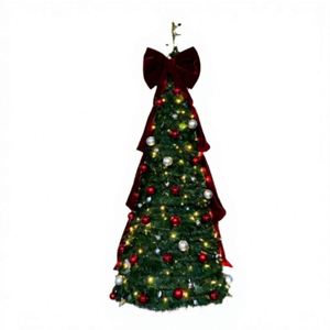 Árbol de Navidad Plegable Blanco de Alta Calidad de 1.2m-2.1m con Luces y Bolas, Oferta de Fabricantes al por Mayor - Product Image 3