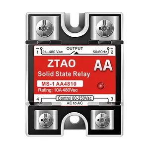 AC to AC, DC to AC, DC to DC SSR single phase solid state relay 10A 16A 25A 40A 60A 80A 100A 120A