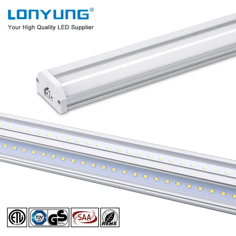 CE承認4 Feet Led Shop Lightチューブ60W 8ft 30W 4足15W 2足Double Integrated Linkable Led Shop Light Fixtures