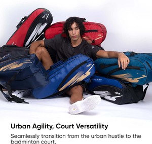 Échantillon gratuit disponible sur commande, sac de sport pour raquette de badminton, sac de sport pour raquette de tennis, sacs de sport blancs, lot de 12 - Product Image 3