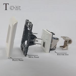 <span class=keywords><strong>Plaque</strong></span> frontale en plastique de type <span class=keywords><strong>Legrand</strong></span> française 80*80, <span class=keywords><strong>plaque</strong></span> frontale de type français, <span class=keywords><strong>plaque</strong></span> frontale réseau 1 port/2 ports - Product Image 6