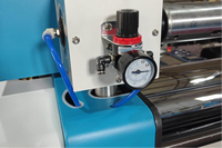 Machine à plastifier manuelle pré-enduite WESTONIX YFMB-750A, entraînement hydraulique, vitesse 30 m/min, pour emballage papier et plastique