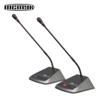 Prosesor Sistem Konferensi Berkabel XLR Logam Berkinerja Tinggi Harga Terjangkau untuk Mikrofon Konferensi, Mikrofon Ketua, dan Mikrofon Delegasi