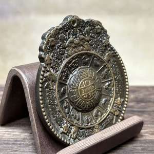 قلادة تميمة فنغ شوي الثقافية الصينية - تميمة نحاسية بنمط باغوا ورموز الأبراج لديكور المنزل وجلب الحظ - Product Image 5