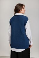 Damen Vertikal Gerippte Ärmellose Strickweste mit Halbrollkragen, Locker Sitzende Stretch-Tanktop für Layering