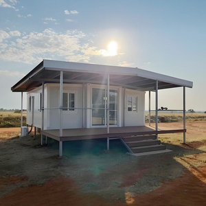 <span class=keywords><strong>Casa</strong></span> Expandible de Doble Ala con <span class=keywords><strong>Aura</strong></span> Verde, Vivienda Modular Sostenible Fuera de la Red - Product Image 1